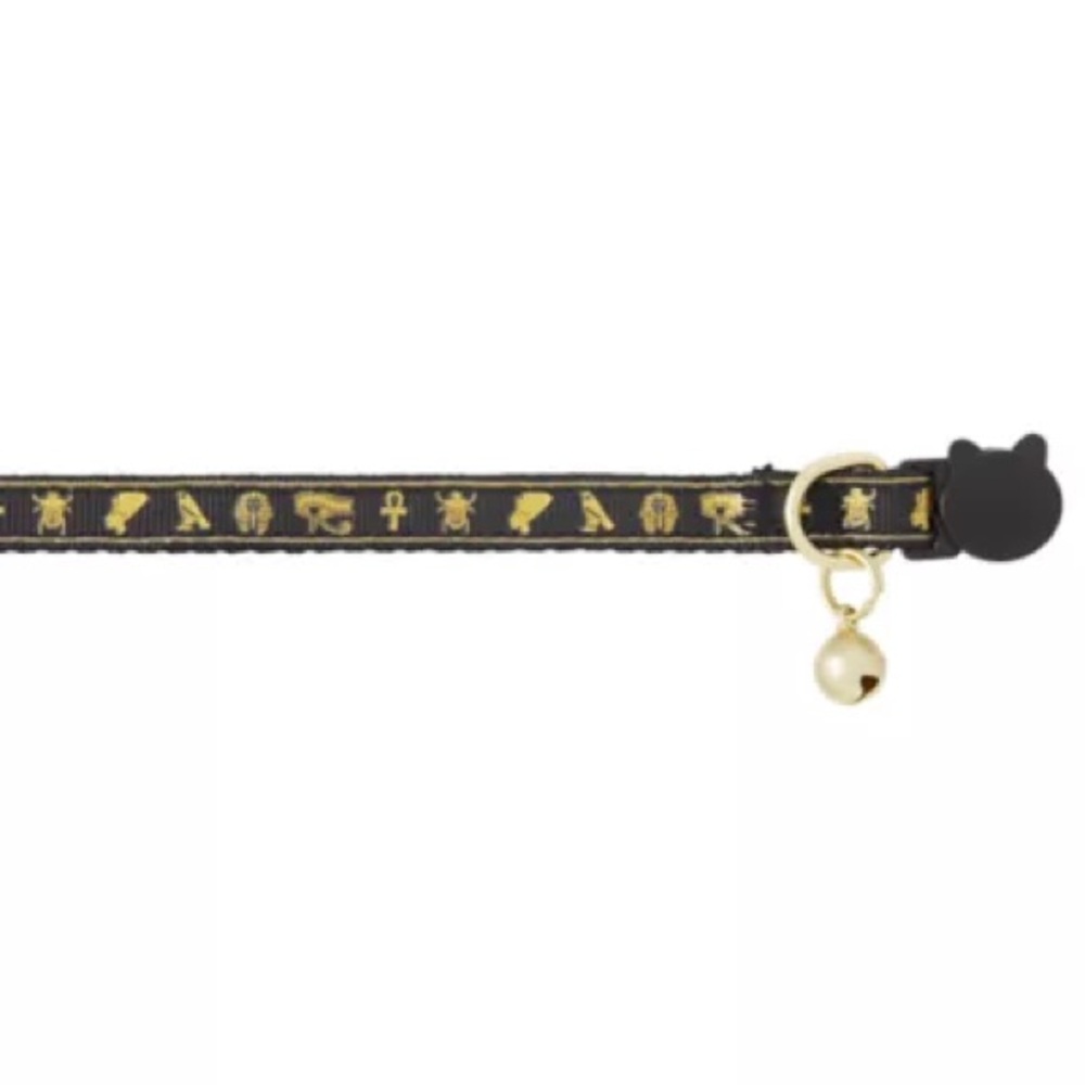 🐈 Whisker City Cat Gold Egyptian Easy Release Cat Collar Leash Harness Cats Pet